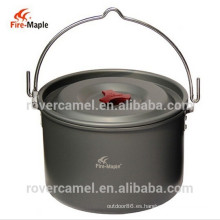 Ultraligero de FMC-212 arce colgante durable camping cookware que acampa cookware High-End de la olla del fuego